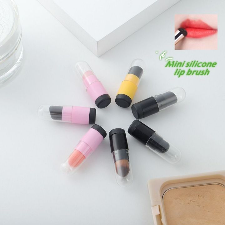 YUANAI Đầu bàn chải silicon Cọ môi silicon Đầu bàn chải mềm Di động Cọ ...