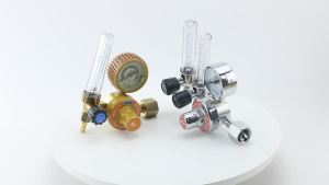 Argon Regulator with Single/Double Tube Gas Pressure Reducing Valve 0-25Mpa CO2 Mig Tig Flow Meter Welding Pressure Reducer