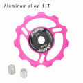 HASSNS Mountain bike road bike 11T 13T aluminum Jockey Wheel Rear Derailleur Pulley metal bearing guide pulley bearing for 7/8/9/10/11S. 