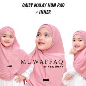 HIJAB ANAK PEREMPUAN BERGO DAISY NON PED + INNER JERSEY