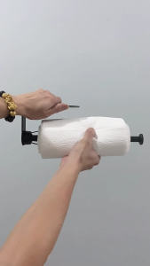 Adhesive Paper Towel Hold Paper Towel Dispenser Easy Installation Paper Towel Stand Practical Rack for Home & Office