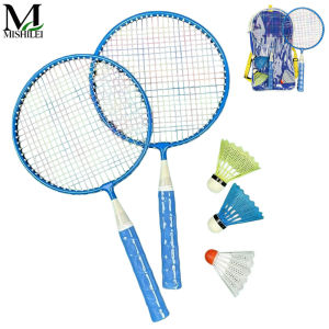 Mishilei Kids Badminton Racket Set2 Pack Rackets with 3 Balls Durable Sports Game Toys for Boys Girls Indoor Outdoor Play