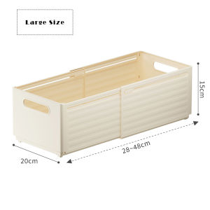 Tầm Nhìn Có Thể Thu Vào Lưu Trữ Giỏ Đa Năng Kệ để đồ nhà bếp Có Thể Rộng Hộp lưu trữ nhựa Hộ Gia Đình Giặt Đồ Ăn Nhẹ Cuốn Sách Trái Cây Đồ Lót Đồ Lặt Vặt Lưu Trữ Giỏ