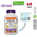Viên uống Webber Naturals Magnesium Bisglycinate 200mg [120 Viên] Hỗ trợ chức năng xương và cơ. 