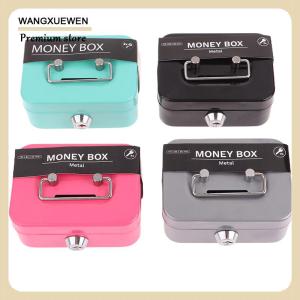 [COD] Money Safe Box Mini Cash Box Metal Key Money Bank Small Security Lock Box Portable Sturdy Lockable Boxes