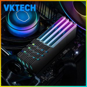 [Vktech] Premium Aluminum DDR4 DDR5 RAM Cooler Radiator 5V 3PIN ARGB for Gaming and Office PCs