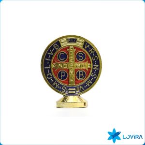 St. Benedict with Stand 55mm*45mm for Car Decoration Accessories Small Gift