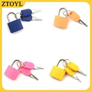 ZTOYL  Ổ khóa thép mini chắc chắn ổ khóa ký túc xá ngăn kéo vali du lịch có 2 chìa khóa