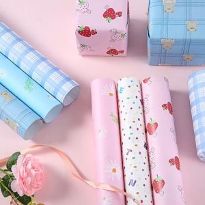 5-20Pc (70/74cm * 50cm) Gift Wrapper Paper Gifts Wrapping Paper Roll Birthday Valentines Day Wrapper Mothers Day wrapper Wedding Wrapper Present Packing Paper Wrapper Little Fresh/Heart Series