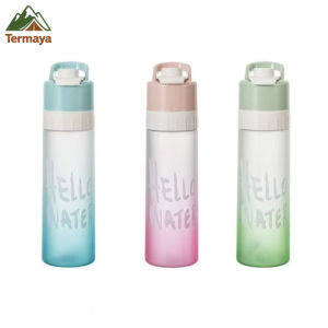 Termaya Fashion 650 ml spray bottles Outdoor exercise cup Large capacity spray bottle no BPA drink appliance travel bottles