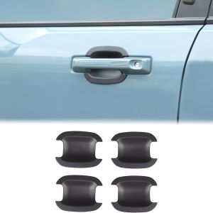 Aunginsy Exterior Door Handle Bowl Trim Cover Compatible with Ford Maverick 2022-2025 Ford Bronco Sport 2021-2025 Outside Door Handle Cup Bowl Cover Scratches Protector Decorative Sticker Accessories
