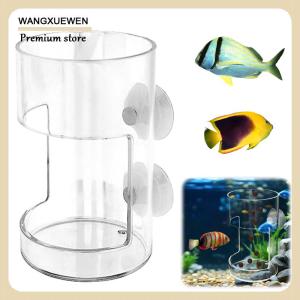 [COD] Fish Feeder For Aquarium 2025 New Fish Tank Dish Tray With Suction Cup Acrylic Fish Feeding Tube Fish Food Holder