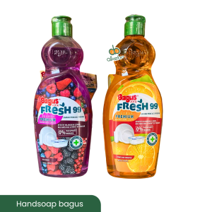 Bagus Sabun Cuci Piring Botol 600Ml Liquid Gratis Spon Sponge