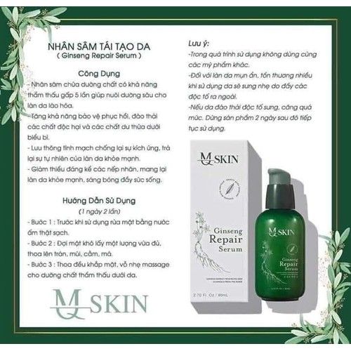 SERUM THAY DA NHÂN SÂM MQ SKIN