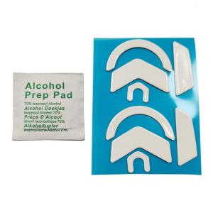 Mousepad for G502X Wireless Mouse Glides Mouse Skates Feet Pad Curved Rounded Edges White 2 Sets
