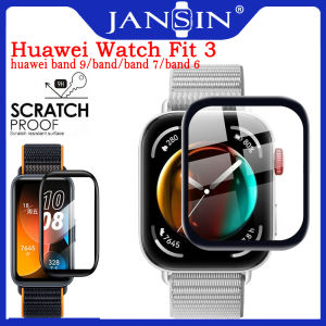 For Huawei Watch Fit 3 Smart band Full Screen Protectors Film Cover huawei band 9 band 8 band 7 band 6 6 pro smart bracelet 3D Curved Clear Soft Fiber Protective film