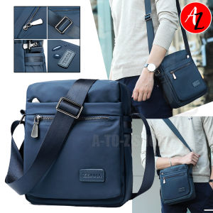 Korean Mens Messenger Bag Casual sling Bag Water Repellent Nylon Cloth Material Model 2214