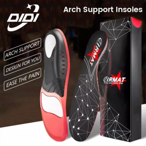 DIDI 1Pair Orthopedic Insoles for Feet PU Gel Shock Absorption Breathable Health Sole Pad Sport Arch Support Feet Pain Care Insole