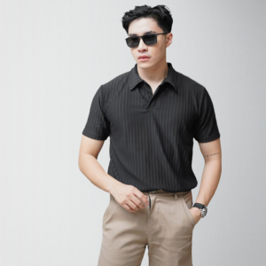 Polo Shirt Pria Knit Premium Baju Kaos Kerah Distro Bandung Lengan Pendek Cowok Bahan Tebal Adem