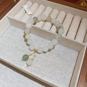 J&C Lucky Charms Natural Jade Bracelet Temperament Luxurious Jewelry HB1167