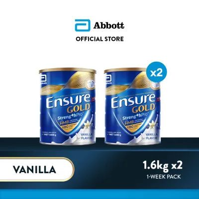 Ensure Gold with Streng+hPro Vanilla 1.6KG For Adult Nutrition Bundle of 2