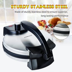 Pengasah chain saw sharpener chainsaw sharpener electric grinder Sharpening 1500W Pancake Machine Flat Bread Pizza Electric Cake Pan Double-sided Heating Non Stick Pancake Frying and Baking Machine