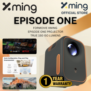 Formovie Xming Episode One Worlds First Google TV Smart Portable Projector w Certified Netflix | True 150 ISO Lumens