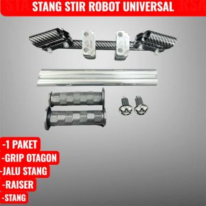 STANG STIR ROBOT SATU PAKET JALU STANG RAISER AHRS STANG ARAI HANDGRIP OTAGON UNIVERSAL CB SATRIA FU VIXION RX KING CBR150 PCX NMAX ADV ALTS