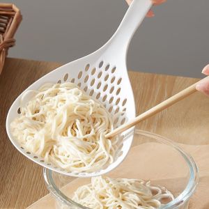 Import / Sendok Tebal Sendok Saringan JUMBO Mie Kuah Masakan bakso Makanan Soup SERBAGUNA TIRISAN DAPUR TAHAN PANAS Penyaring Nylon Plastik Silikon ADUKAN Saringan