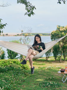 MOBI GARDEN Camping Hammock Canvas Portable Outdoor Travel Swing Bed Storage Bag