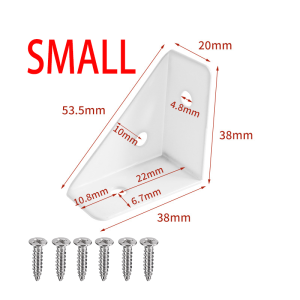 【Free screw】Triangle Thickened Furniture Corner Connector Brace Support Bracket Fastener 90°