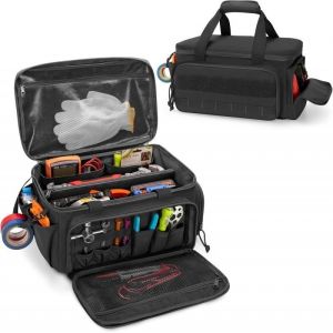 Tool Storage Bag with Zipper Durable Oxford Cloth Tool Bag Large Capacity