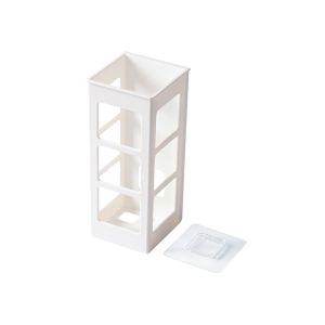 XYAX(XUNJIE) Hollowed Out Simple Self-adhesive Bathroom Organizer Drain Hanging Curling Iron Holder Hair Dryer Holder Hair Straightener Holder Curling Iron Shelf