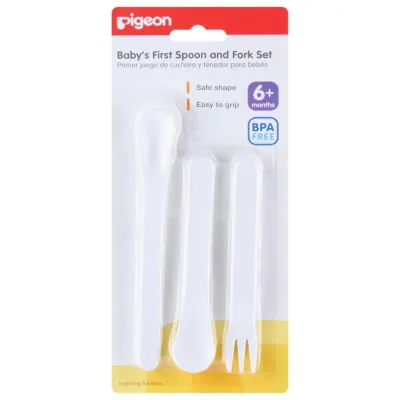 Pigeon Babys First spoon and Fork Set (sendok bayi isi 2 sendok & 1 garpu)