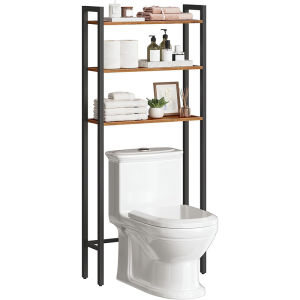 Locker above toilet 3-layer bathroom storage box above toilet wooden bathroom shelf separate