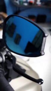 Motorcycle Side Mirror V2  Universal Street King Anti-glare Street King 360°Adjustable BlueLens