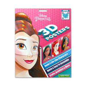 Disney Princess 3D Posters (Scan the QR code to see how to create your own wall art!)