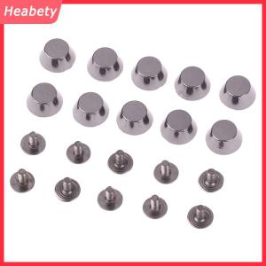 Heabety 10 Bộ Kim Loại túi chân dưới đinh tán cho Diy da đinh tán Túi Mặc Bảo vệ đinh tán cho túi dưới túi vành đai phụ kiện