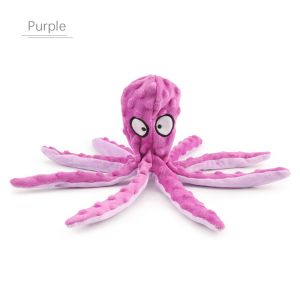 LUCKY CLAW Pet Training Octopus Chew Stuff Squeaker Sounder For Dogs Puppy Stuffed Plush Dog Toy Pet Product Chew Toy