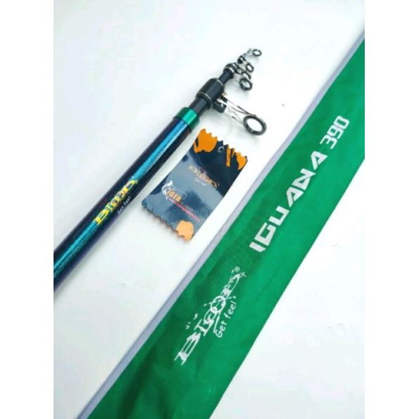 Joran Surf Pasiran Blood Iguana Kaku Bahan Carbon 40LB 360 390 420