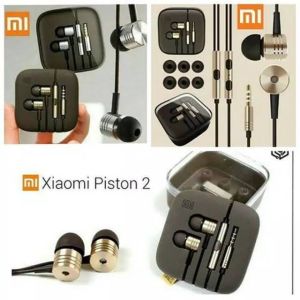 Headset MI PISTON2 stereo BASS music telfon gaming daily earphone with mic pack mika cantik