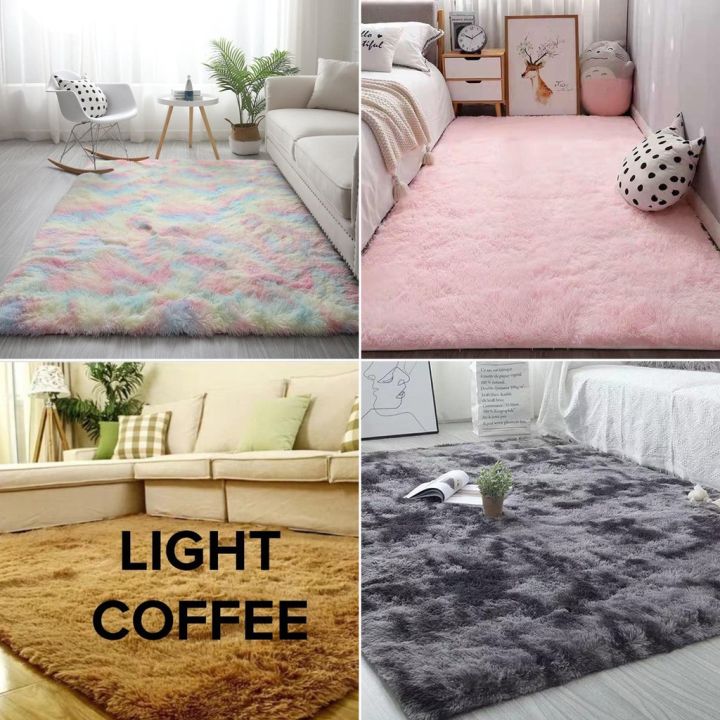 HTC Fur Carpet for Bedroom Carpet Living room carpets Rug Super Plush Soft Antislip Floor Mat