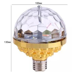 Disco Ball Light Decoration Rotating Crystal Magic Ball LED Stage Light Bulb 6W RGB Colorful Rot