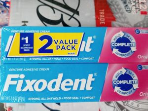 Mẫu mới - Keo Dán Hàm Răng Giả Fixodent 68g