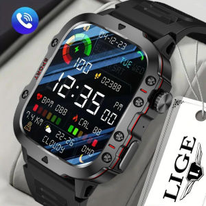 Lige thể thao đồng hồ thông minh nam không thấm nước cuộc gọi Bluetooth sức khỏe giám sát 100 + thể thao đồng hồ thông minh cho Nam Đồng hồ thông minh + Hộp