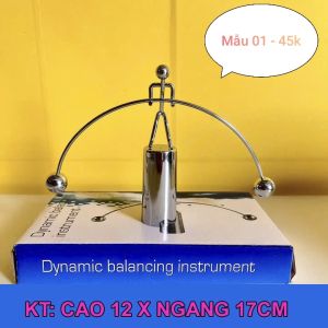 Đồ decor Con lắc tự cân bằng Newton vật lý vĩnh cửu để bàn đồ chơi khoa học trang trí phòng khách - T0503