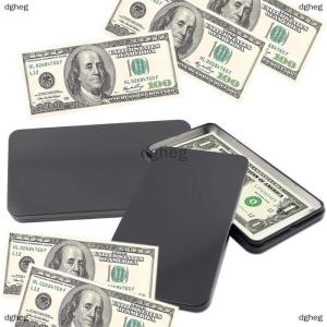 [COD] dgheg Paper Money Holder Tinplate Currency Tray Small Metal Cash Storage Box Convenient Money Protector Case Organization