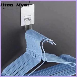 tantuoye ที่แขวนติดผนังอเนกประสงค์ ที่จัดเก็บเสื้อผ้าแบบพับเก็บได้ประหยัดพื้นที่ที่แขวนกันลมที่จัดเก็บกันลื่น