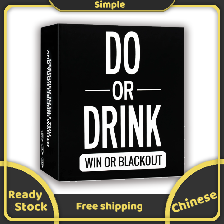 Thẻ trò chơi Do or Drink dành cho những bữa tiệc cắm trại ngoài trời - INTL