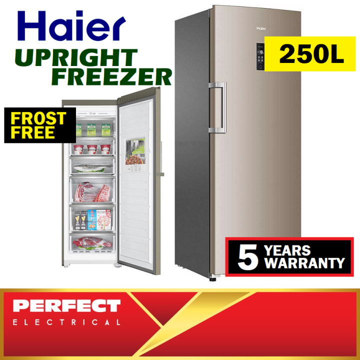 Haier 250L Upright Freezer NoFrost Cooling Digital Touch Control Space